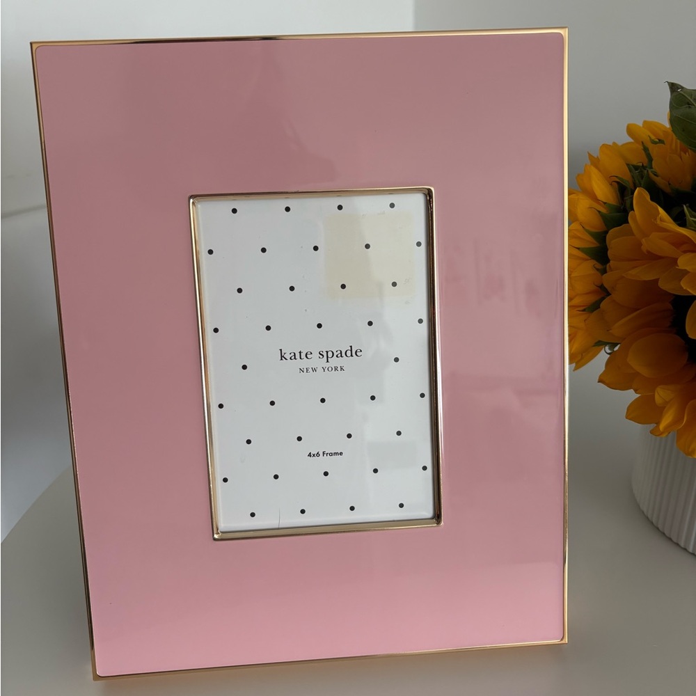 Kate Spade Blush Pink and Gold Frame